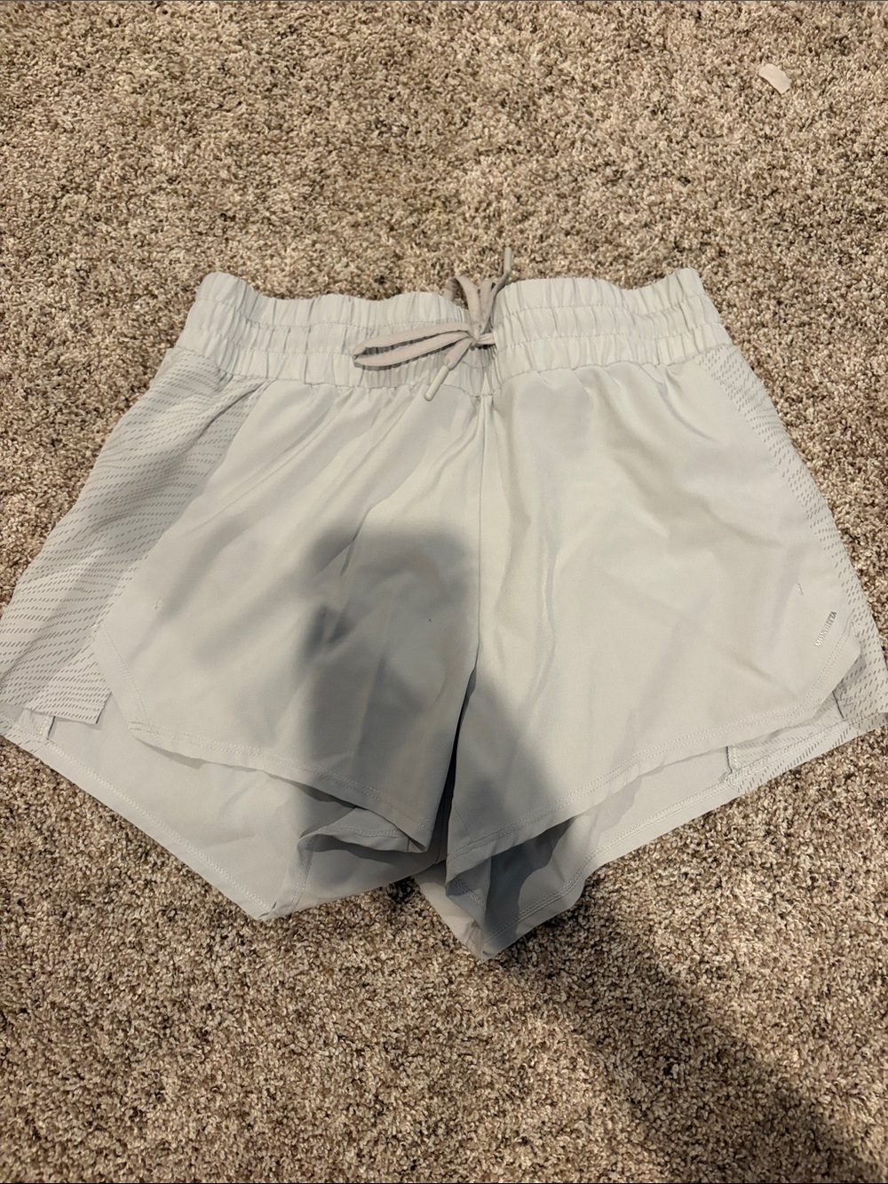Mondetta Light Gray Women's Athletic Shorts with Drawstring